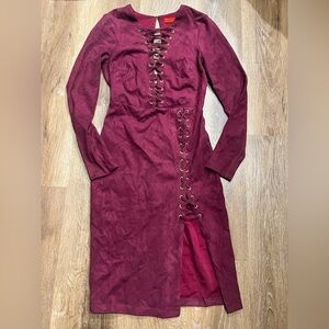 Faux Suede dress